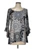 SJS Gray 3/4 Sleeve Blouse Size L - photo 1
