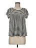 Free People Silver Short Sleeve Top Size M - photo 1