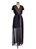 Xhilaration 100% Polyester Paisley Blue Casual Dress Size M - photo 1