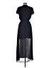 Xhilaration 100% Polyester Paisley Blue Casual Dress Size M - photo 2