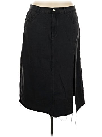 Cider Denim Skirt (view 1)