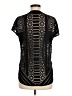 Bar III Black Short Sleeve Blouse Size M - photo 2