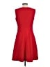 Calvin Klein Solid Red Casual Dress Size L - photo 2