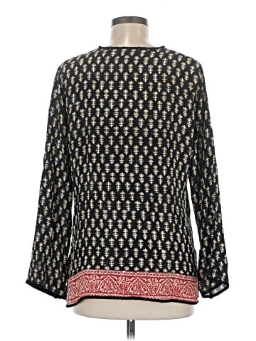 Tolani 3/4 Sleeve Silk Top (view 2)