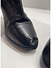 Chloé 100% Leather Solid Black Boots Size EU 39 - photo 3