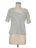 Etcetera Silver Short Sleeve Top Size M - photo 1