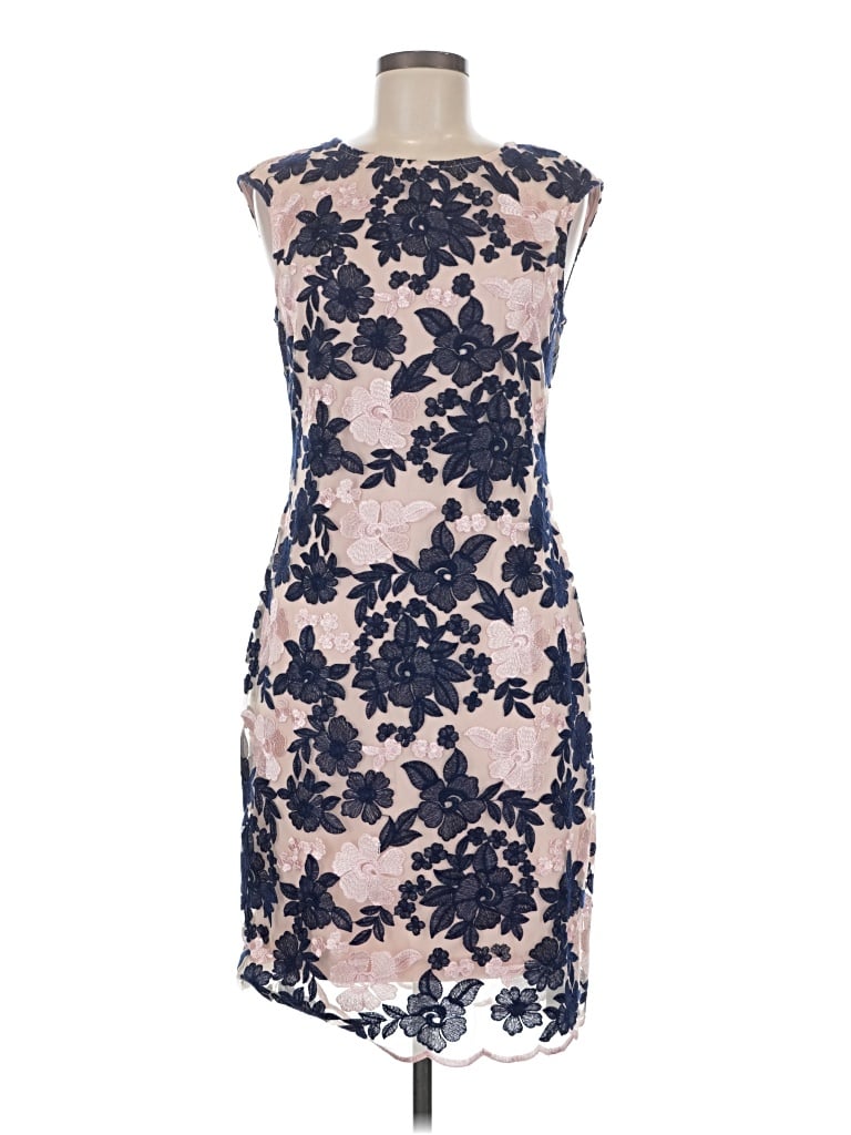 Pre-owned Donna Ricco Cocktail Dress In Blue