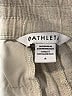 Athleta 100% Linen Chevron-herringbone Tan Ivory Khaki Shorts Size 6 - photo 3