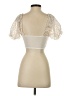 Unbranded Ivory Short Sleeve Blouse Size XS - photo 2
