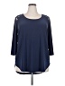 Cato Blue 3/4 Sleeve Top Size 18 - photo 1
