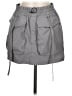 Shein 100% Polyester Solid Gray Casual Skirt Size 6 - photo 1