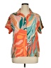 Vitamin A Tropical Orange Short Sleeve Blouse Size XL - photo 1