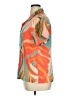 Vitamin A Tropical Orange Short Sleeve Blouse Size XL - photo 5
