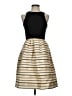 J.Crew 100% Polyester Stripes Gold Cocktail Dress Size 0 - photo 1