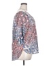 Como Vintage 100% Polyester Blue 3/4 Sleeve Blouse Size XXL - photo 4