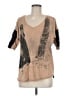 Zara Basic Tan 3/4 Sleeve T-Shirt Size M - photo 1