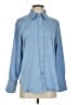 H&M Solid Blue Long Sleeve Blouse Size S - photo 1