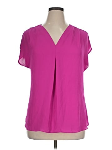 INC International Concepts Short Sleeve Blouse (view 1)