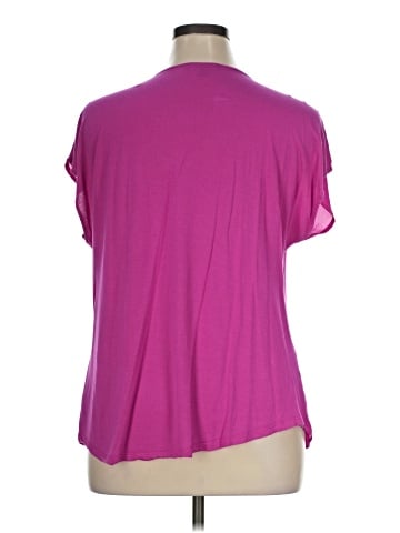 INC International Concepts Short Sleeve Blouse (view 2)