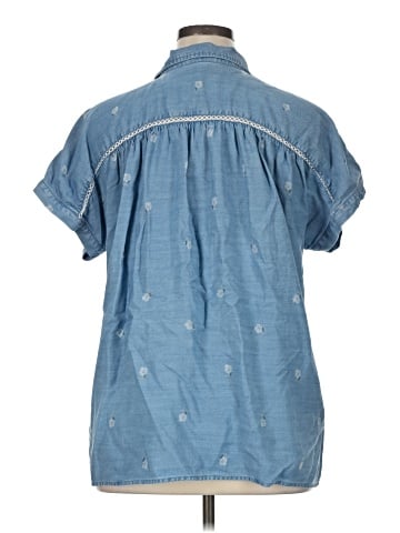 J.Jill Short Sleeve Button-Down Shirt (view 2)
