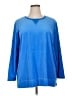 Blair 100% Polyester Blue Pullover Sweater Size XL - photo 1