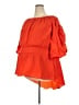Two Hearts Maternity Orange 3/4 Sleeve Blouse Size 3X - photo 1