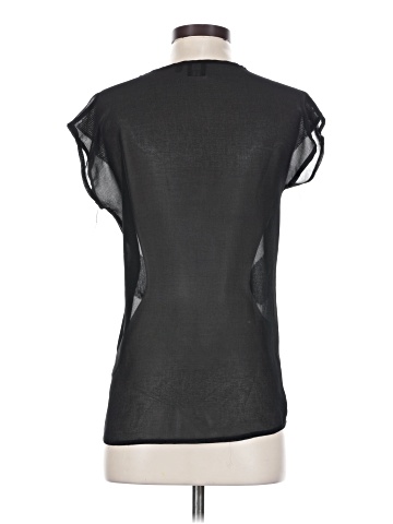 Black Saks Fifth Avenue Short Sleeve Top (view 2)