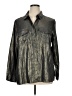 Soft Surroundings 100% Lyocell Metallic Gray Long Sleeve Button-Down Shirt Size 1X - photo 1