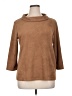 J. McLaughlin Brown 3/4 Sleeve Top Size XL - photo 1