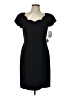 Virgo Petite 100% Polyester Black Cocktail Dress Size 10 Petite - photo 1