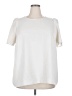 DR2 100% Polyester Ivory Short Sleeve Top Size 2X - photo 1