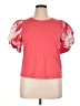 DKNY Red Short Sleeve Top Size XL - photo 1