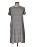 Forever 21 Stripes Gray Casual Dress Size L - photo 1