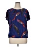 Boden Blue Short Sleeve Blouse Size 16 - photo 1