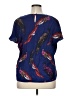 Boden Blue Short Sleeve Blouse Size 16 - photo 2