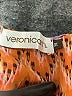 Veronica M. Chevron-herringbone Orange Casual Dress Size M - photo 7