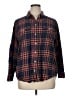 Old Navy 100% Cotton Plaid Blue Long Sleeve Button-Down Shirt Size XL - photo 1