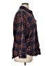Old Navy 100% Cotton Plaid Blue Long Sleeve Button-Down Shirt Size XL - photo 4