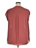 DR2 Burgundy Short Sleeve Blouse Size 1X - photo 2