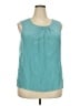 Talbots 100% Silk Teal Sleeveless Silk Top Size 20 - photo 1