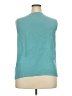 Talbots 100% Silk Teal Sleeveless Silk Top Size 20 - photo 2