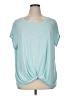 Zella Teal Short Sleeve T-Shirt Size 1X - photo 1