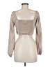 Kirious Tan Long Sleeve Blouse Size M - photo 2