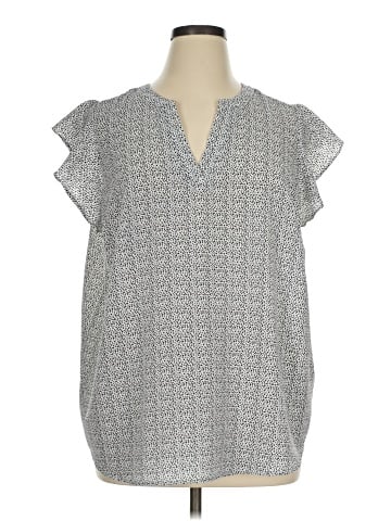 Adrianna Papell Short Sleeve Blouse (view 1)