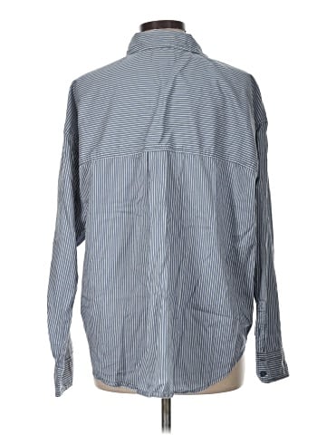 American Eagle Outfitters Long Sleeve Button-Down Shirt (view 2)