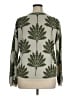 Ann Taylor LOFT 100% Polyester Print Green Pullover Sweater Size XL - photo 2