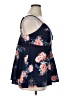 Torrid Floral Blue Sleeveless Top Size 1X Plus (1) - photo 4