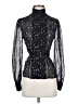 Bebe 100% Silk Black Long Sleeve Silk Top Size S - photo 1
