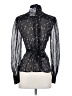 Bebe 100% Silk Black Long Sleeve Silk Top Size S - photo 2