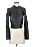 Theory 100% Leather Black Leather Jacket Size 00 - photo 1